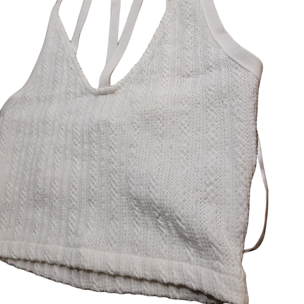 Zara Bralette / Crop top Size Small White - Picture 4 of 7